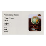 Globe on Piano Business Cards