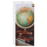 Globe on Piano rack cards