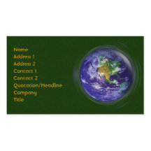 Globe Standard Card Business Card Templates
