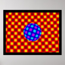 Globo azul flotante impresiones