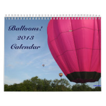 ¡Globos del aire caliente!!!!  Calendario 2013