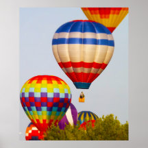 Globos del aire caliente, Fest del globo, Olathe,  Poster