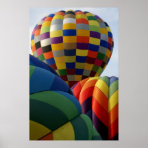 Globos del aire caliente posters