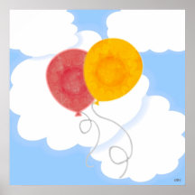 Globos flotantes poster