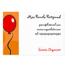 Globos, Plantilla De Tarjeta De Negocio