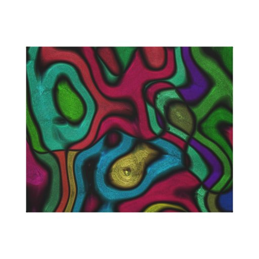 Globs of Metallic Paint Abstract Art Texture Canvas Print Zazzle