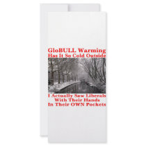 GloBULL Warming Has It So Cold Outside #1 Rack Card Design