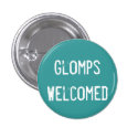 Glomped Welcomed Pinback Buttons