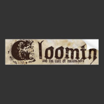 Gloomth logo Bumper Sticker bumper stickers by gloomth Gloomth logo Bumper Sticker bumper stickers