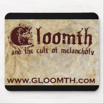 Gloomth logo Mousepad by gloomth Gloomth logo Mousepad