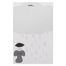 Gloomy Bunny Personalized Stationery