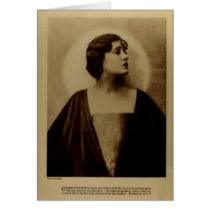 Gloria Swanon 1922 vintage portrait card