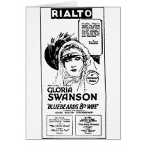 Gloria Swanson Bluebeard's 8th Wife 1924 Greeting Card