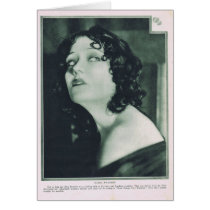 Gloria Swanson early portrait Card