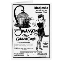 Gloria Swanson HER GILDED CAGE 1922 Greeting Cards