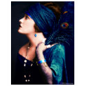 Gloria Swanson Peacock Ladies Tee t-shirts