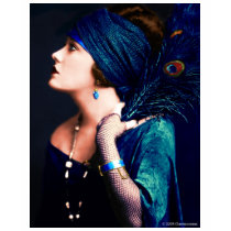 Gloria Swanson Peacock Ladies Tee t-shirts