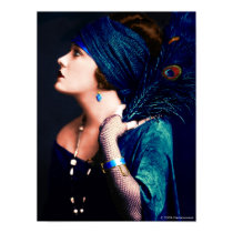Gloria Swanson Peacock Poster posters