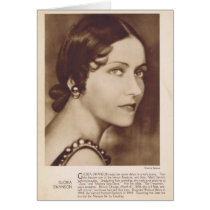 Gloria Swanson vintage portrait card