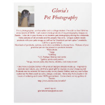 Gloria's Pet Photography Letterhead