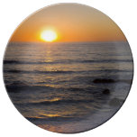 Glorious Beach Sunset Porcelain Plates