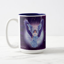 Glorious Blue Sapphire Angel Mug