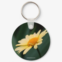 Glorious Daisy Flower Photo Keychain Keyring