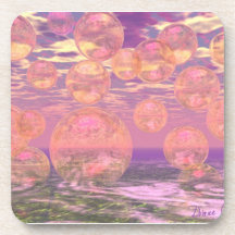 Glorious Skies – Pink and Yellow Dream Coaster