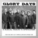 Glory days poster, GLORY, DAYS, A MUSICAL TRIBU...