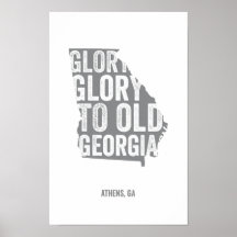 Glory Glory (Gray) Posters