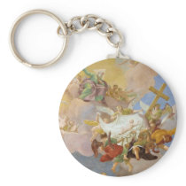 Glory of the New Born Christ by Daniel Gran Keychain