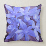 Glory of the Snow Blue Pillow