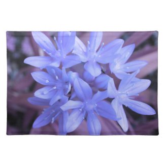 blue hydrangea placemat