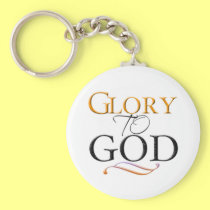 Glory to God keychain keychains