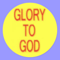 Glory to God stickers