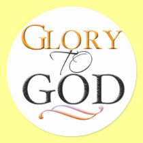 Glory to God Stickers stickers