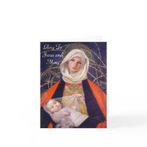 Glory To Jesus and Mary Cards