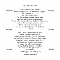 Gloss print photos of "your" children with poem by beka_277 Gloss print photos of "your" children with poem