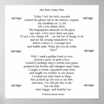 Gloss print photos of "your" children with poem
