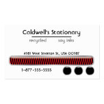 Glossy Bars and Buttons - Onyx and Red