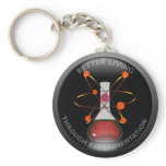 Glossy Better Living Through Experimentation Keychain