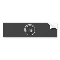 GLOSSY CIRCLE BUTTON GRAD GRADUATE GRADUATION SCHO BUMPER STICKERS