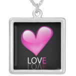 Glossy heart jewelry