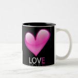 Glossy heart mugs