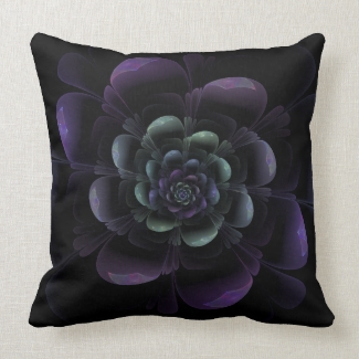 Glossy Purple Black Floral