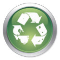 Glossy recycle sticker by artselectory Glossy recycle sticker