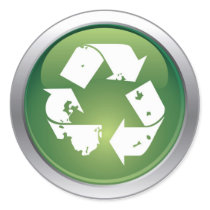 Glossy recycle sticker by artselectory Glossy recycle sticker