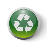 Glossy Recycling Sign buttons by mahesh14 Glossy Recycling Sign buttons