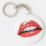 Glossy Red Lips Key Chain