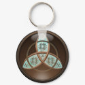 Glossy Trinity Knot keychains